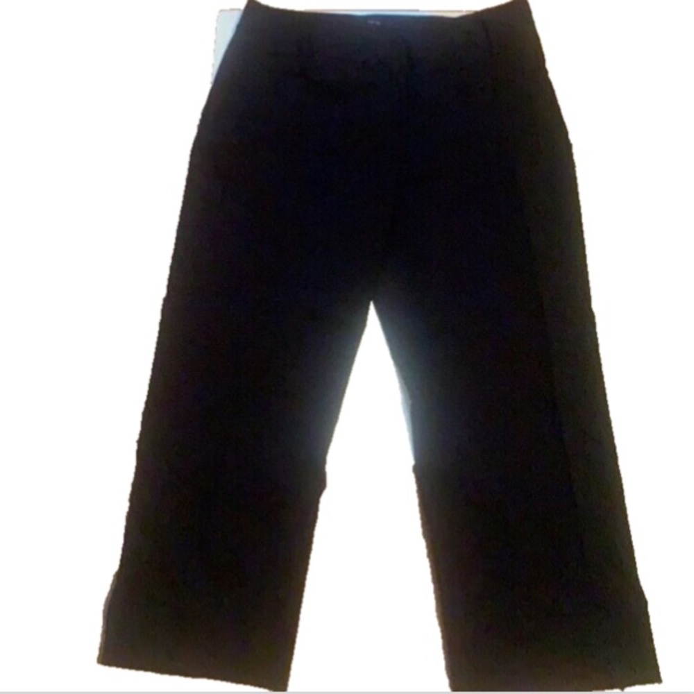 90’s Y2K STYLE & CO CROP DRESS PANTS SLACKS TROUSERS BLACK PREOWNED SZ 6